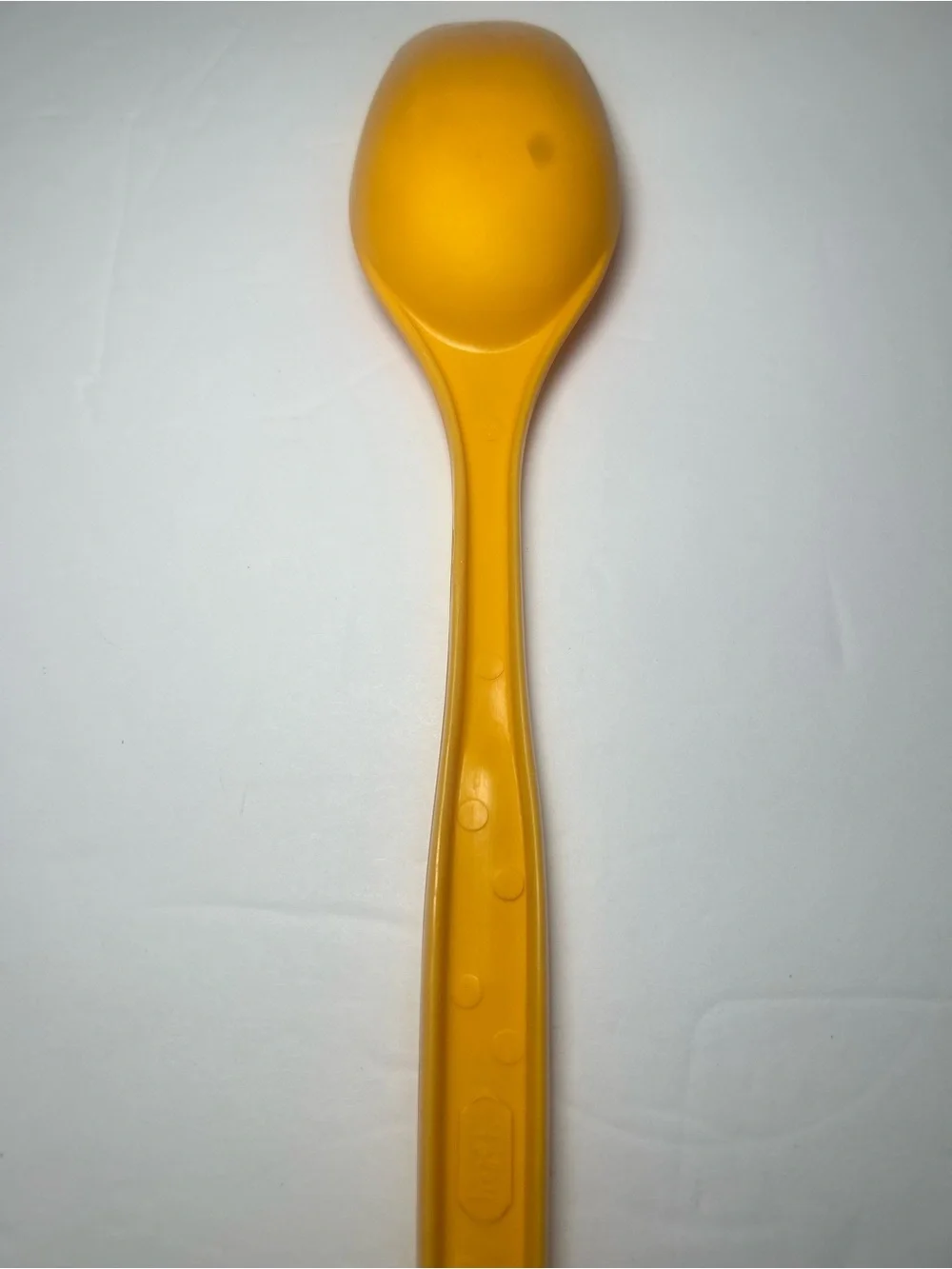 FOLEY Nylon Serving Spoon Yellow Orange Retro Kitchen Utensil 70s MCM Vintage